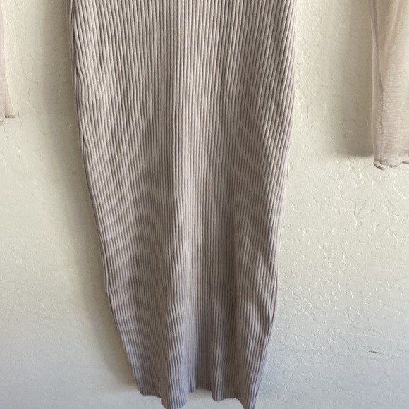 Zara COMBINATION Tulle KNIT DRESS SHEER FABRIC Shoulder And Sleeves Size L - Picture 8 of 10
